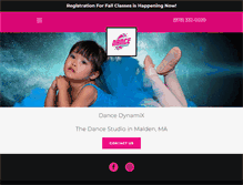 Tablet Screenshot of mydancedynamix.com